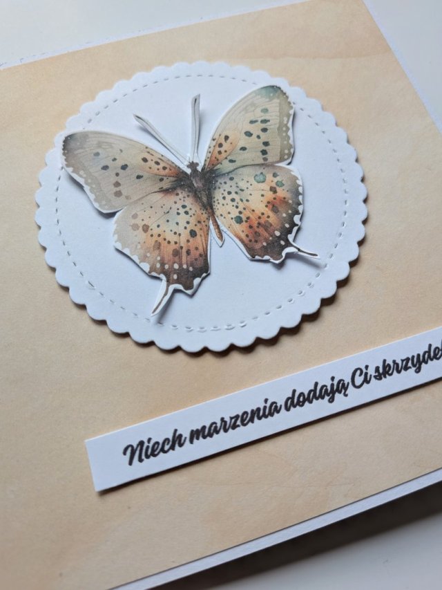 Kartka Pop-Up z Motylami