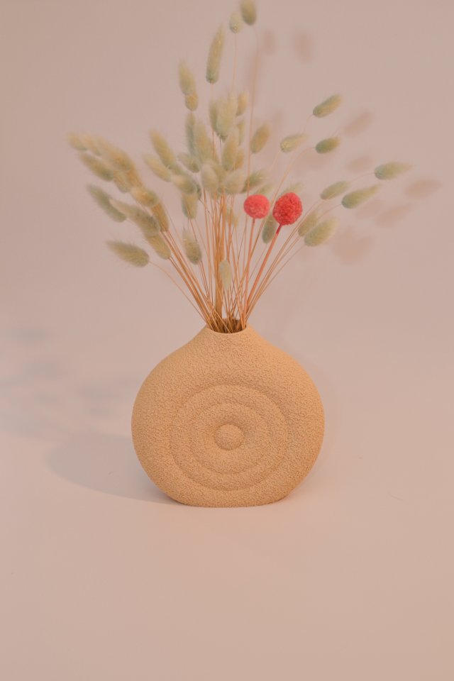 LEMO | Dekoracyjny wazon w stylu Japandi, Scandi i Boho | Handmade & 3D Printed -  PLA Wood Oak