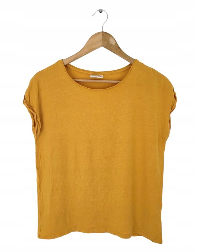 VERO MODA musztardowa bluzka damska lyocell 36 S