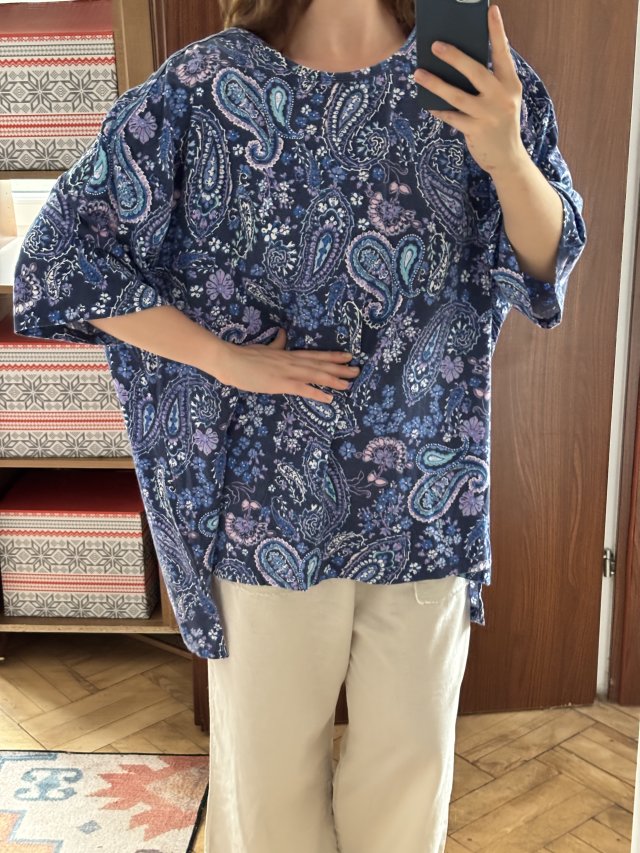 Bluzka paisley Plus Size 7XL 8XL 9XL bawełna