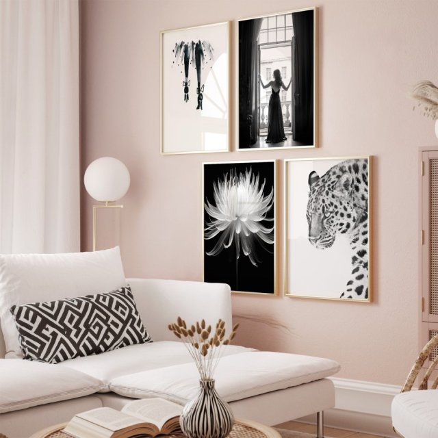 ZESTAW PLAKATÓW 4x 40x50 cm Glamour (set262)