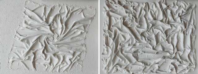 DYPTYK "SKRYWANA SUBTELNOŚĆ" - OBRAZY STRUKTURALNE Z TEKSTURĄ 3D 2x 50cmx40cm - 2 w cenie 1