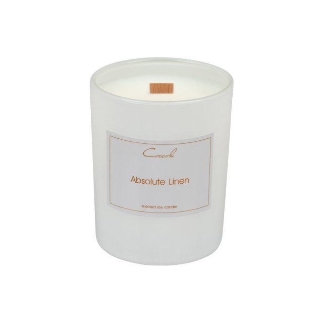 Absolute Linen- 210 gram ekologiczna naturalna świeca sojowa naturalna (dostępne inne zapachy)