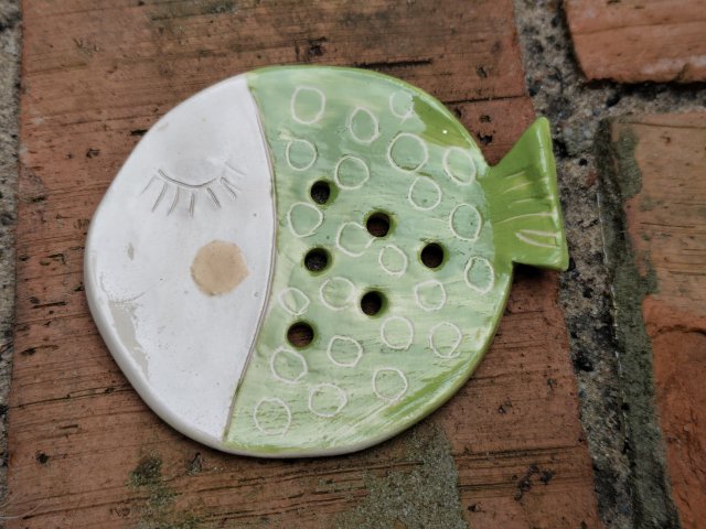 mydelniczka ceramiczna rybka