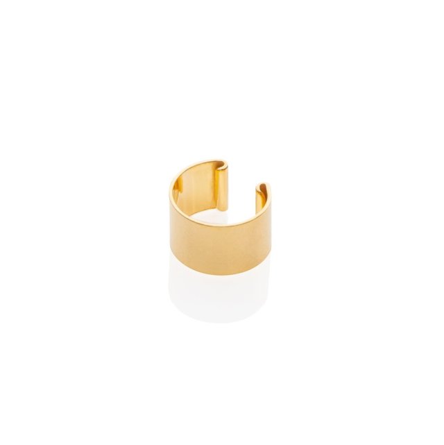 Nausznica "Simple Cuff"- srebro 925 pozłacane