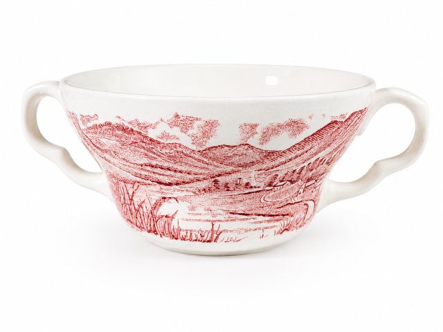 English Ironstone Tableware "Grasmere" – porcelanowa bulionówka z uszkami