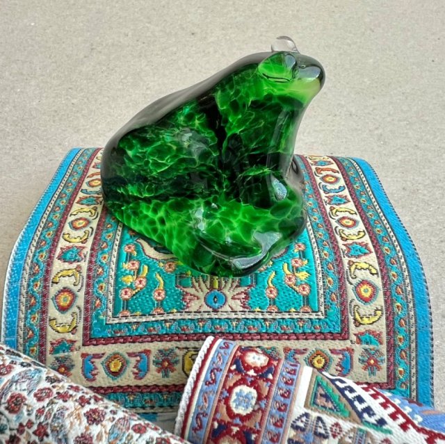 ❤ Vintage Millrace Studio Glass - Paperweight - Hand Made 80’s