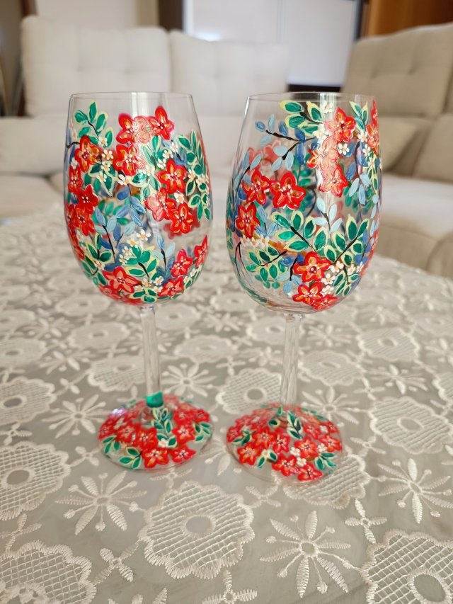 Młoda Para kieliszki do wina 280 ml. 2 sztuki.