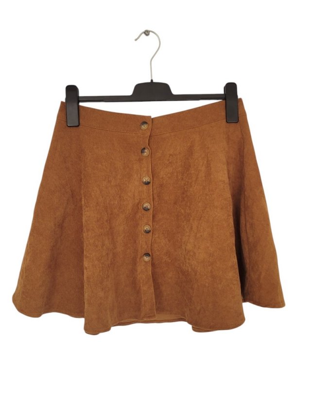 SHEIN sztruksowa MINI spódnica z guzikami 40/42 L/XL