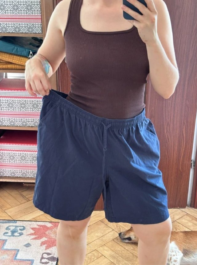 Wygodne szorty Hastings & Smith Plus Size 2X bawełniane granatowe letnie 4XL / 48 / 20