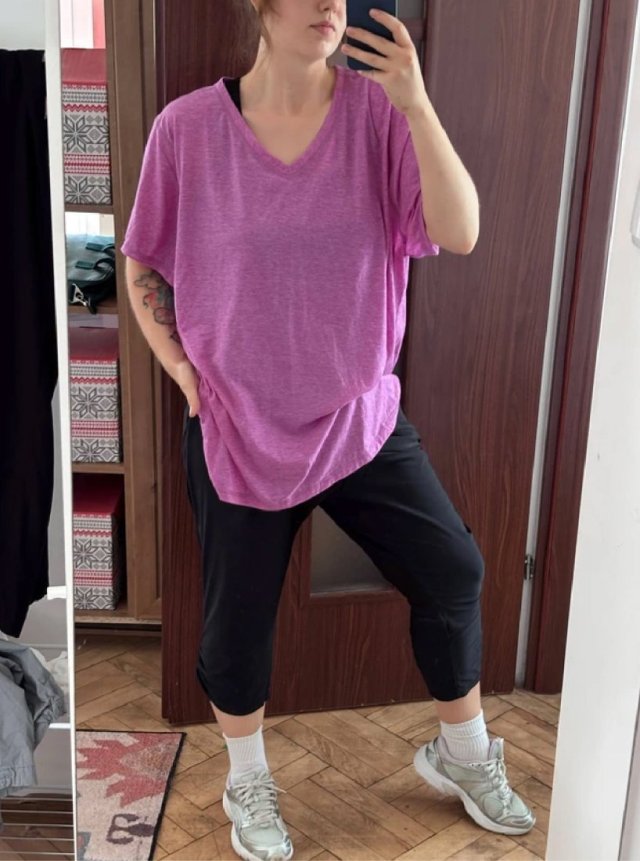Zestaw: Danskin Now t-shirt + Old Navy Leggings Plus Size 6XL / 52 / 24