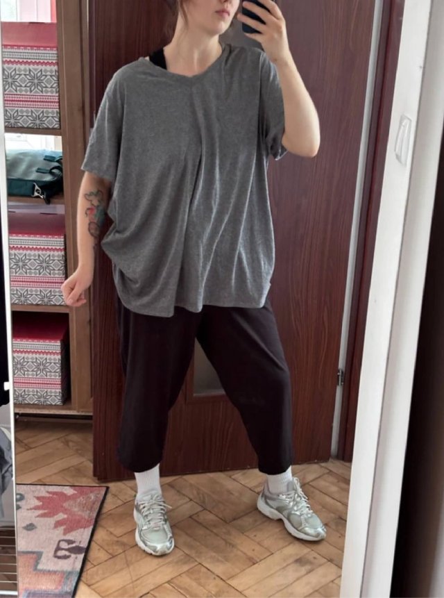 Zestaw: Danskin Now t-shirt + Athleta Works Leggings Plus Size 6XL / 52 / 24