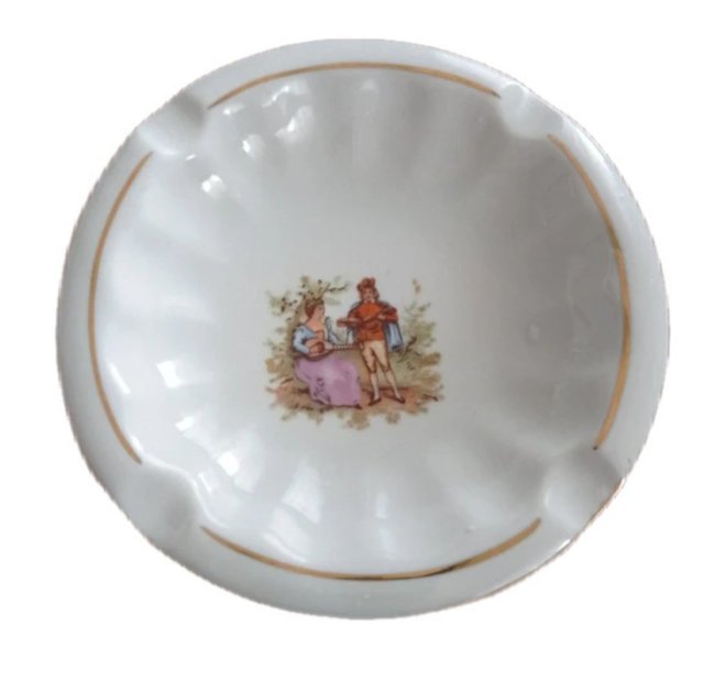 Vintage PRL popielniczka Chodzież "Miłość Wiedeńska" PRL porcelana