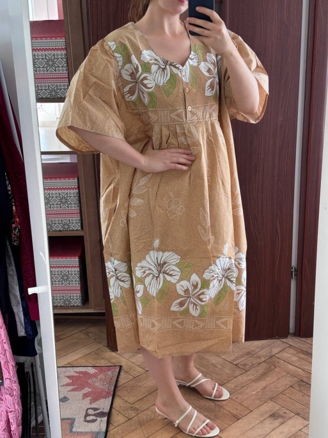 Sukienka Easy Essentials w kwiaty 4-5XL / EU 54–56 bawełna