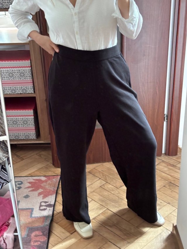 Czarne spodnie Chico's Plus Size z wysokim stanem