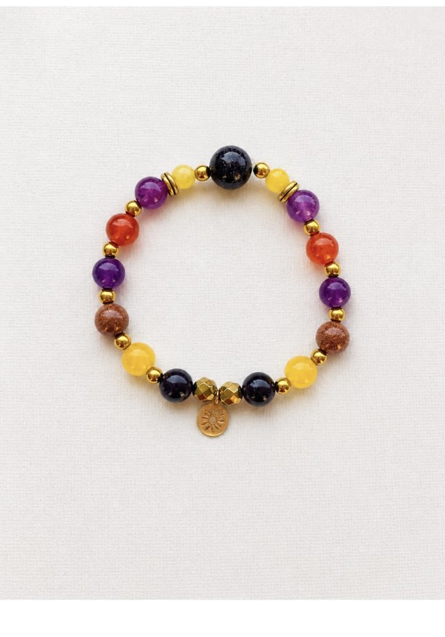 Słońce po zmroku | No. 07 Jadeity•Piasek Pustyni• Hematyt•Mandala