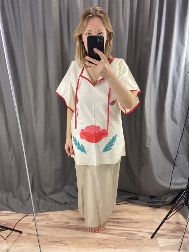 folk art tunic
