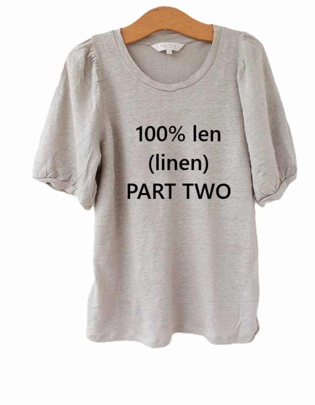 exclusive 100% linen T-shirt PART TWO