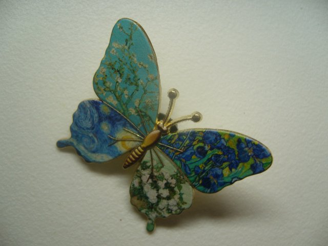 METALOWA PRZYPINKA PIN OBRAZ VINCENT VAN GOGH