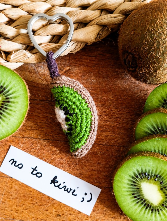 Brelok kiwi handmade