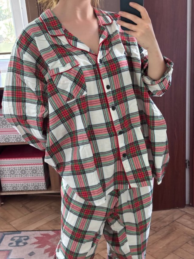 Kratka piżama Wondershop Plus Size komplet koszula + spodnie