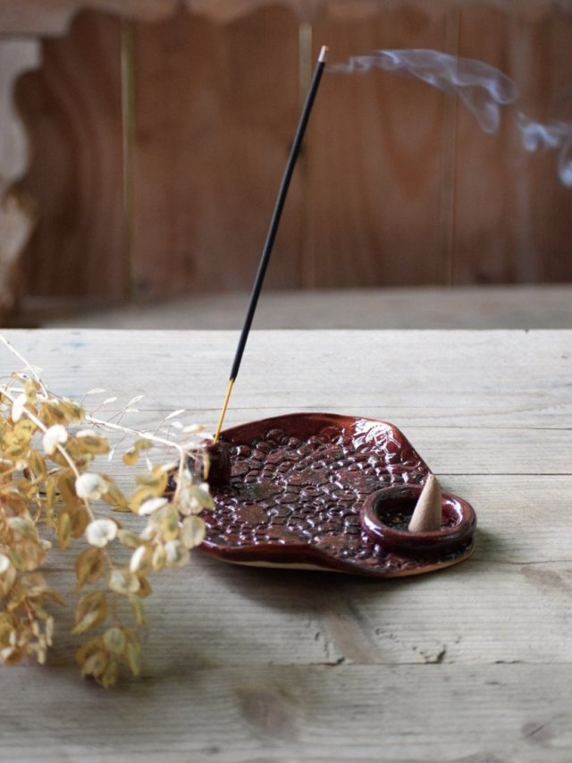 Podstawka do kadzidełka, palo santo, białej szałwi .