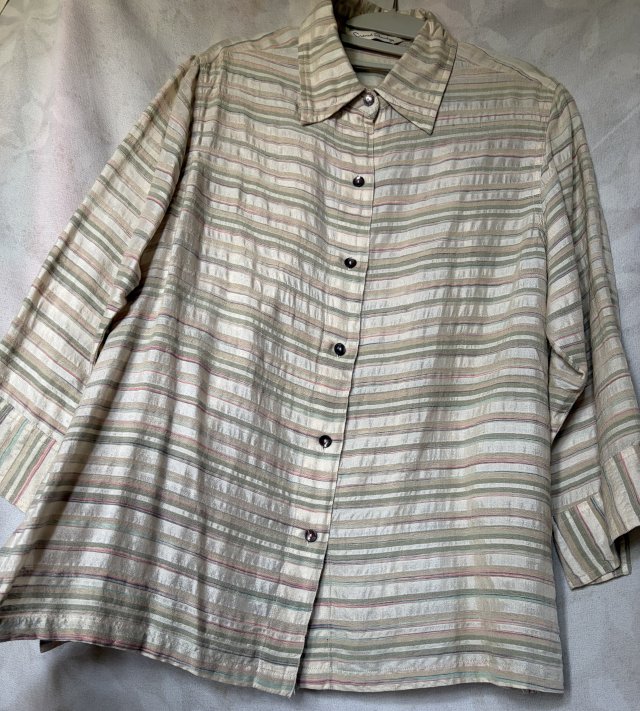 Silk -  koszula - koszulowy żakiet - firmowy - szantung  jedwabny