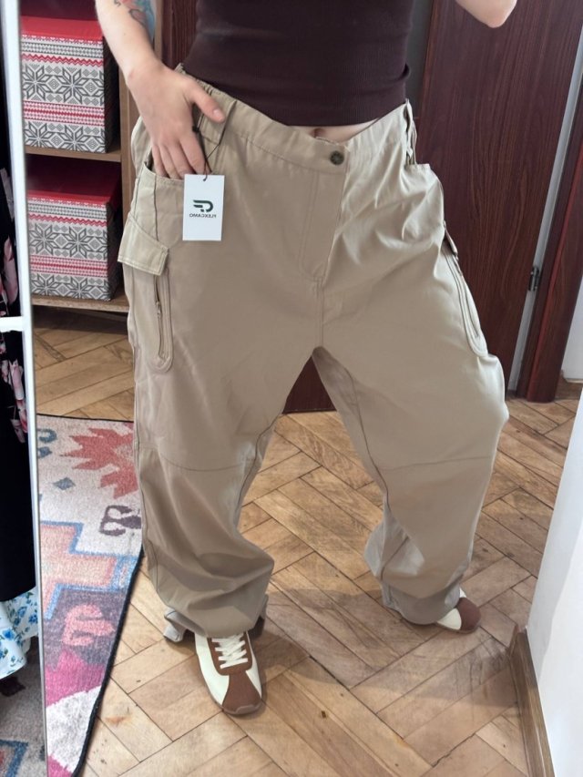 Beżowe spodnie cargo Flexcamo 5XL-32 Plus Size tactical 6XL / 52 / 24