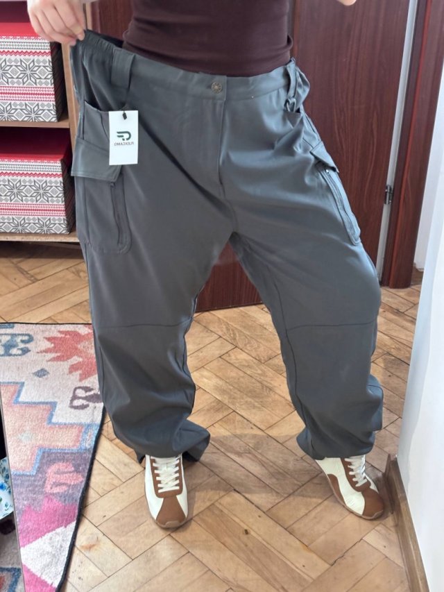 Szare spodnie cargo Flexcamo 6XL Plus Size tactical 6XL / 52 / 24