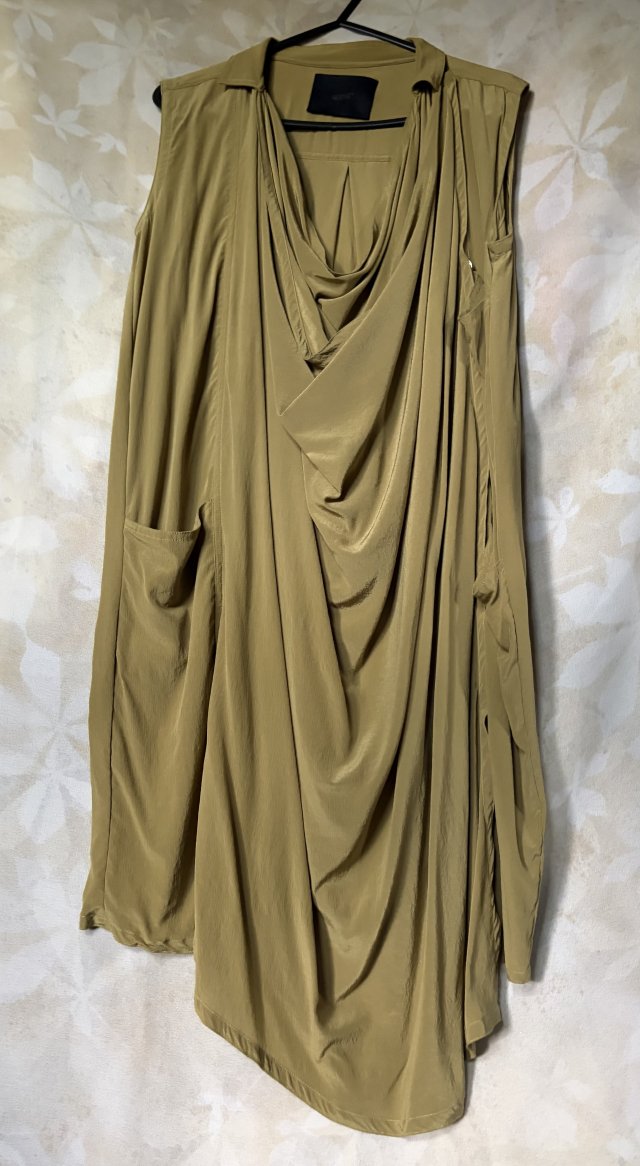 100 % SILK GESTUZ oryginalna niespotykana jedwabna sukienka tunika kamizelka