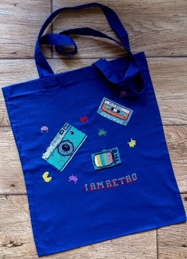 Haftowana torba "I'm retro"