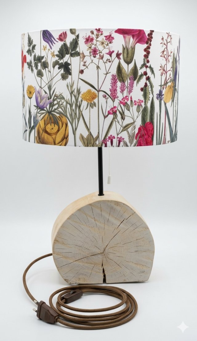 Lampa drewniana