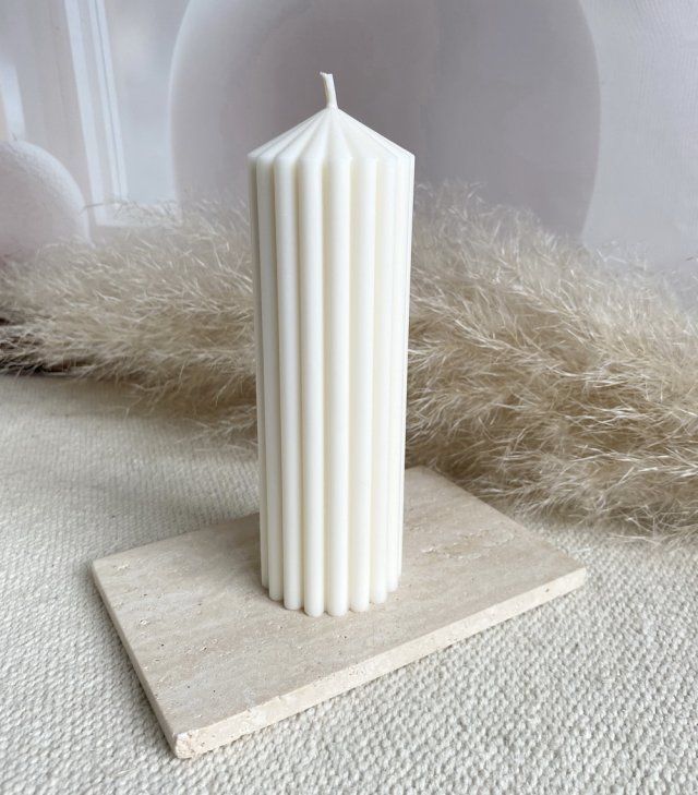 Świeca ekologiczna sojowa dekoracyjna "Elegance" 150x50mm