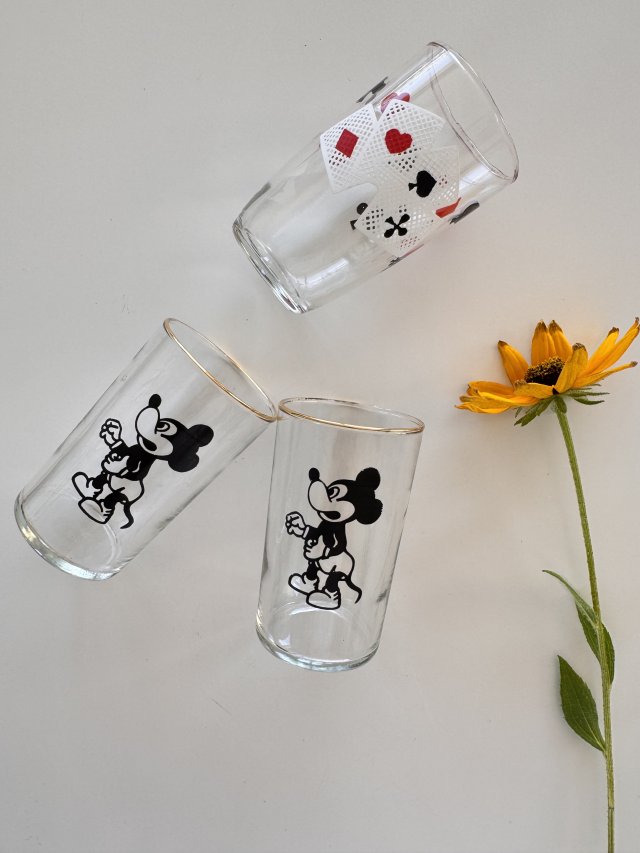 Mickey Mouse szklaneczka literatka PRL