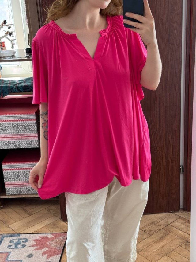 Lane Bryant Różowa Bluzka Plus Size 9XL / 58 / 30