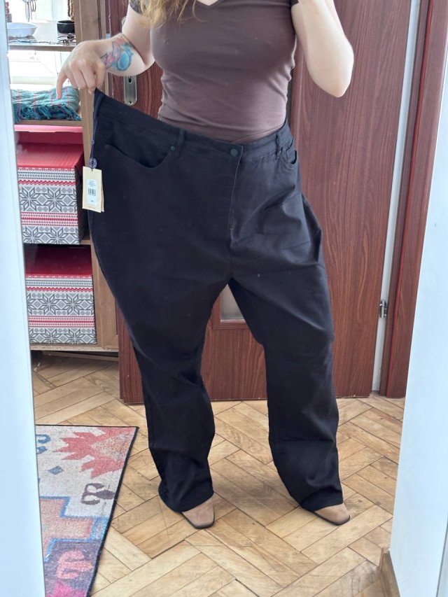 NYDJ Billie Mini Boot Czarne Jeansy Plus Size 8XL / 56 / 28