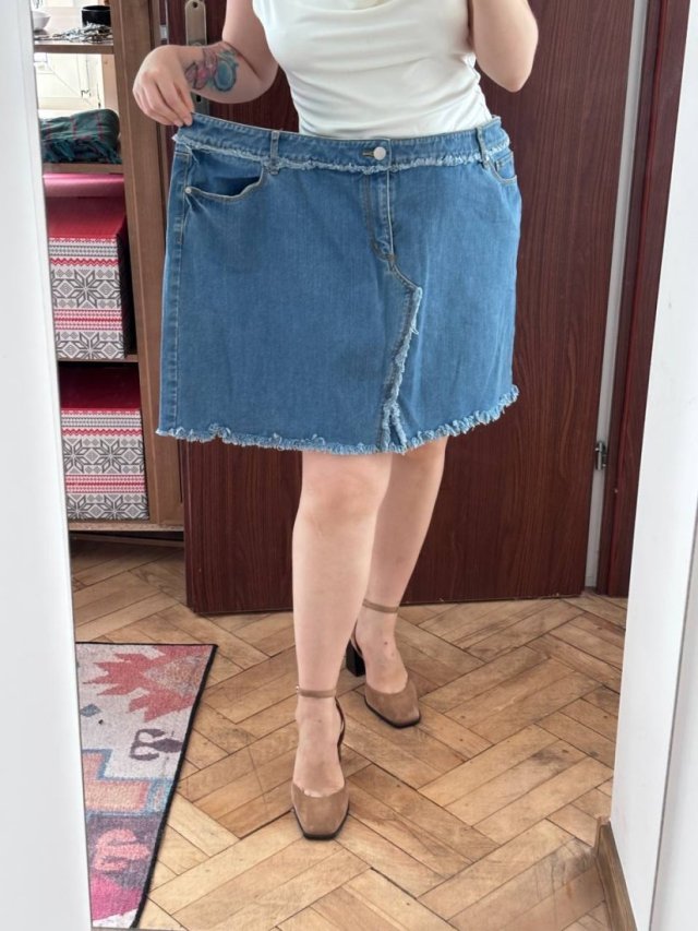 LOFT Plus Jeansowa Spódnica Plus Size 6XL / 52 / 24