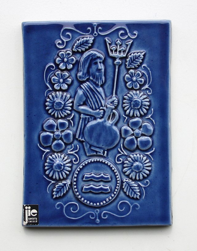Ceramiczny obrazek Jie GANTOFTA wodnik