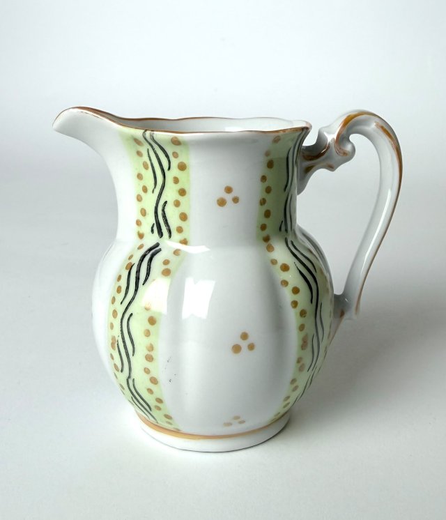 Porcelanowy stary Mlecznik Oscar Schlegelmilch Turyngia Art Deco lata 20 Vintage