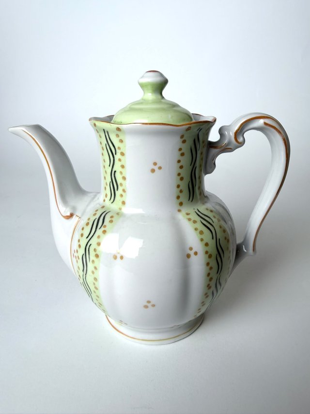 Porcelanowy dzbanek vintage Oscar Schlegelmilch Ręcznie malowany Art Deco 1925