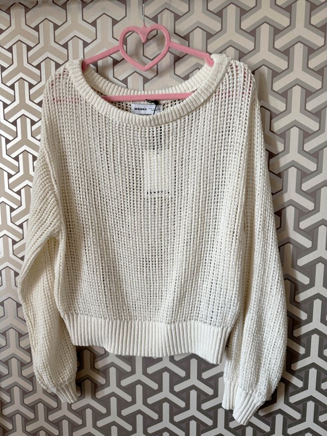 Ażurowy letni sweter jumper Y2K