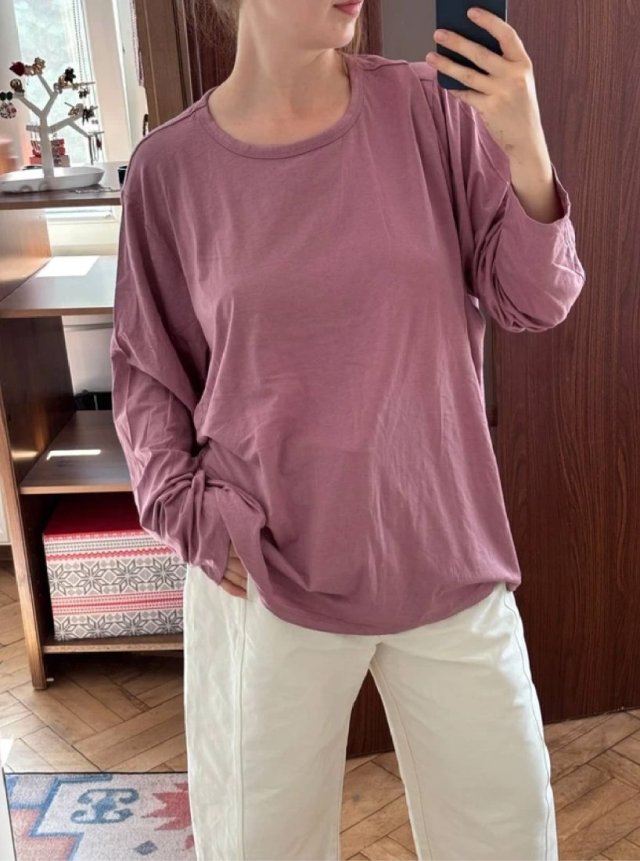 a.n.a Różowa Bluzka Longsleeve Plus Size 6XL / 52 / 24