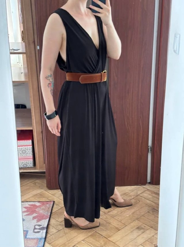 Torrid Czarny Kombinezon Plus Size 4 maxi 4XL / 48 / 20