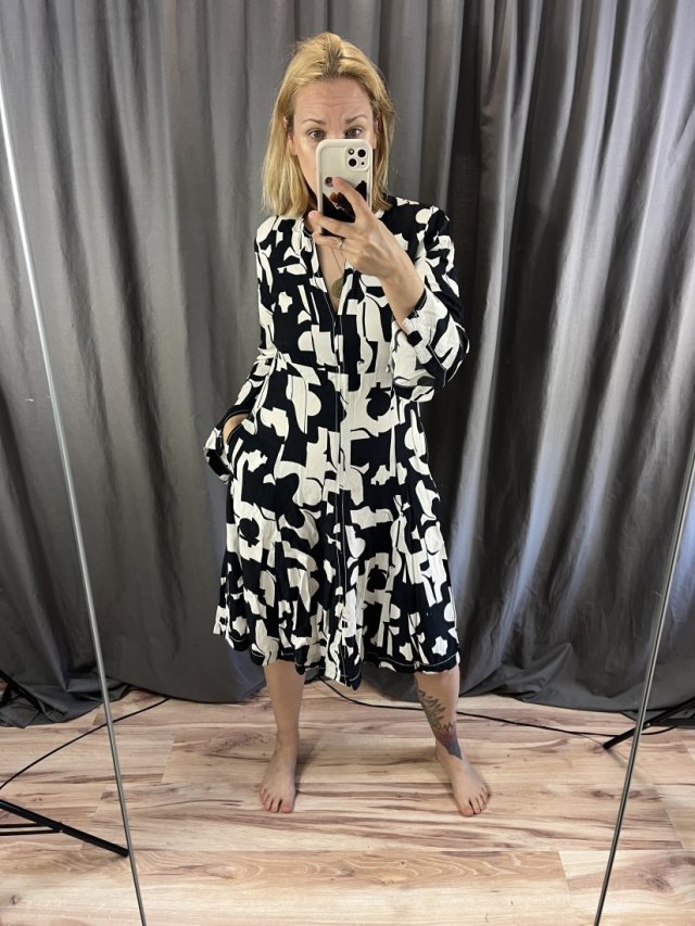 black&white dress