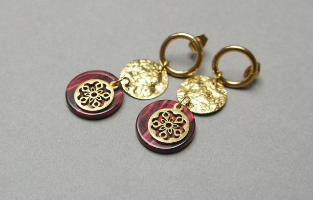 Alloys Collection - Burgundy - kolczyki /09.10.25/