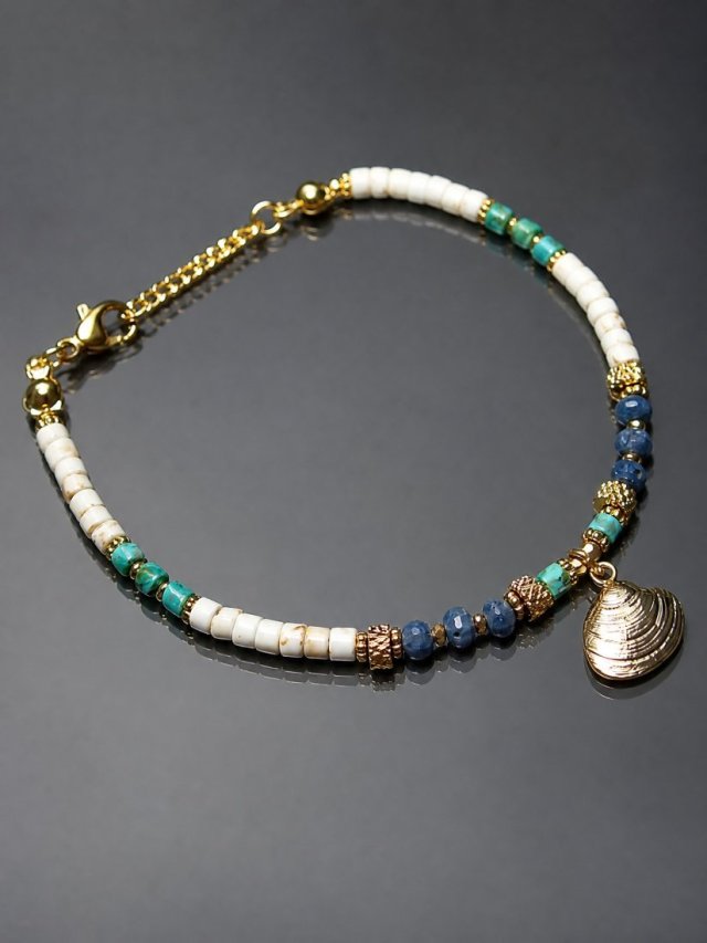Sea collection /white seashell/ 23.06.25/ bransoletka