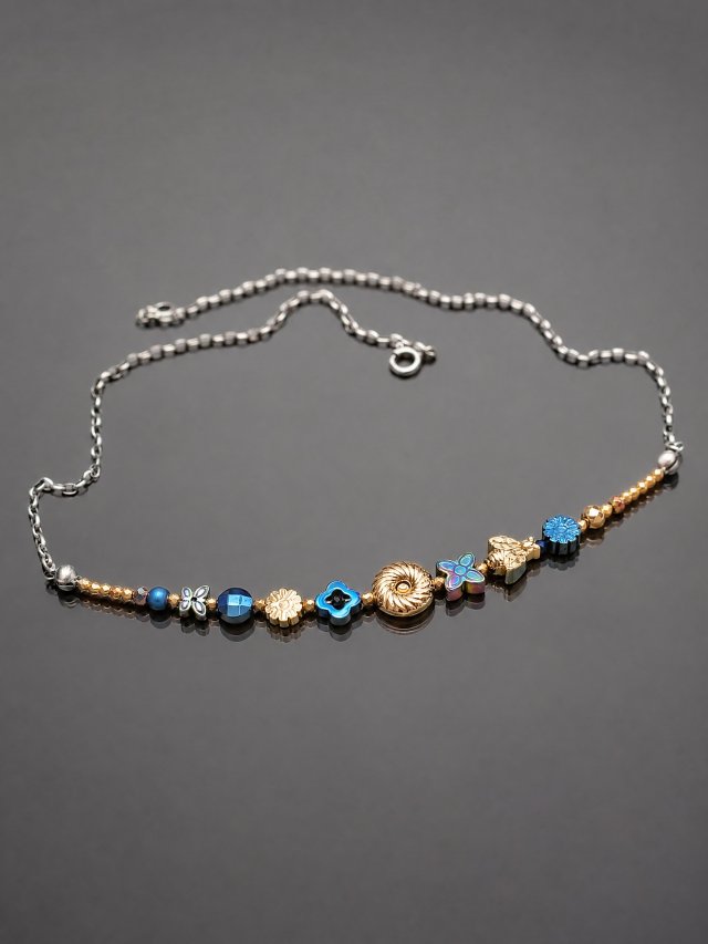 Colours mix vol. 9/deep blue / - choker
