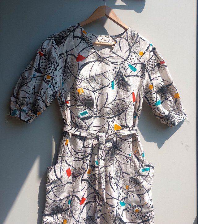 Sukienka vintagate lata 80.