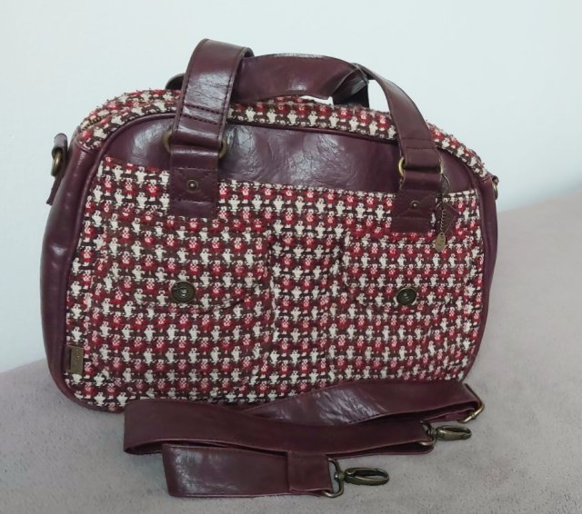 Torebka Roxy tweed listonoszka crossbody materiałowa