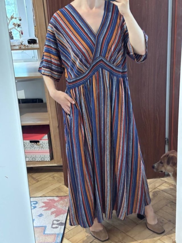 Bloomchic Sukienka Maxi w Paski Plus Size 18-20 / 48-50